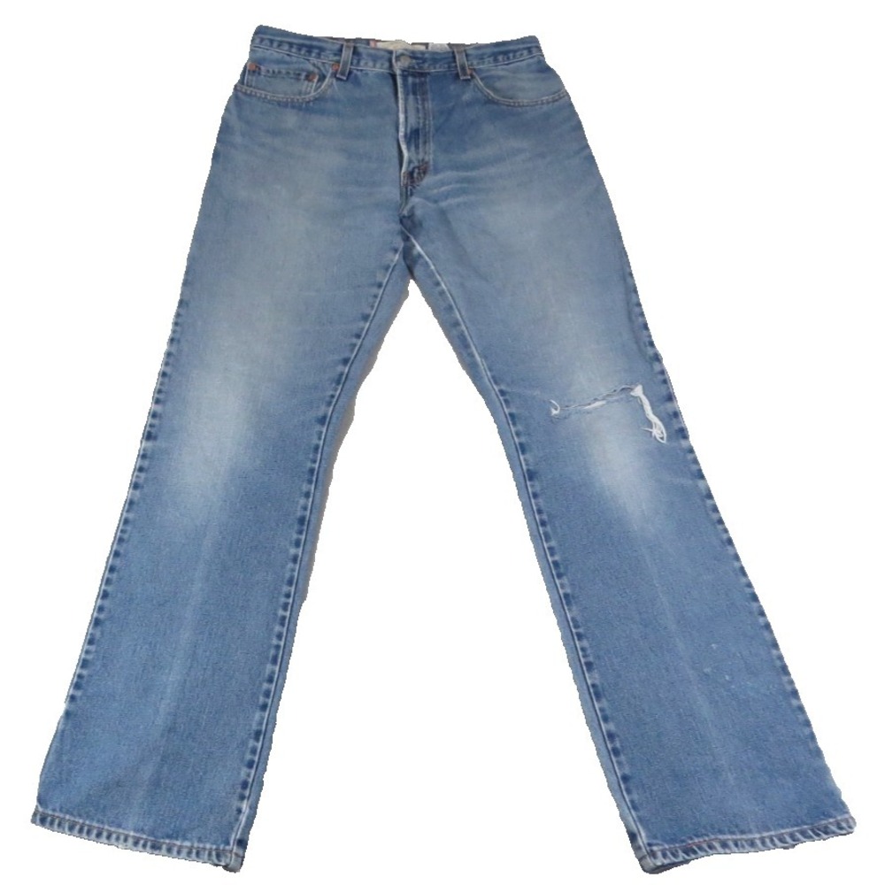 Y2K Levi's 517 BootCut Jeans Men 33x34 Blue Denim Cotton Casual Workwear Outdoor